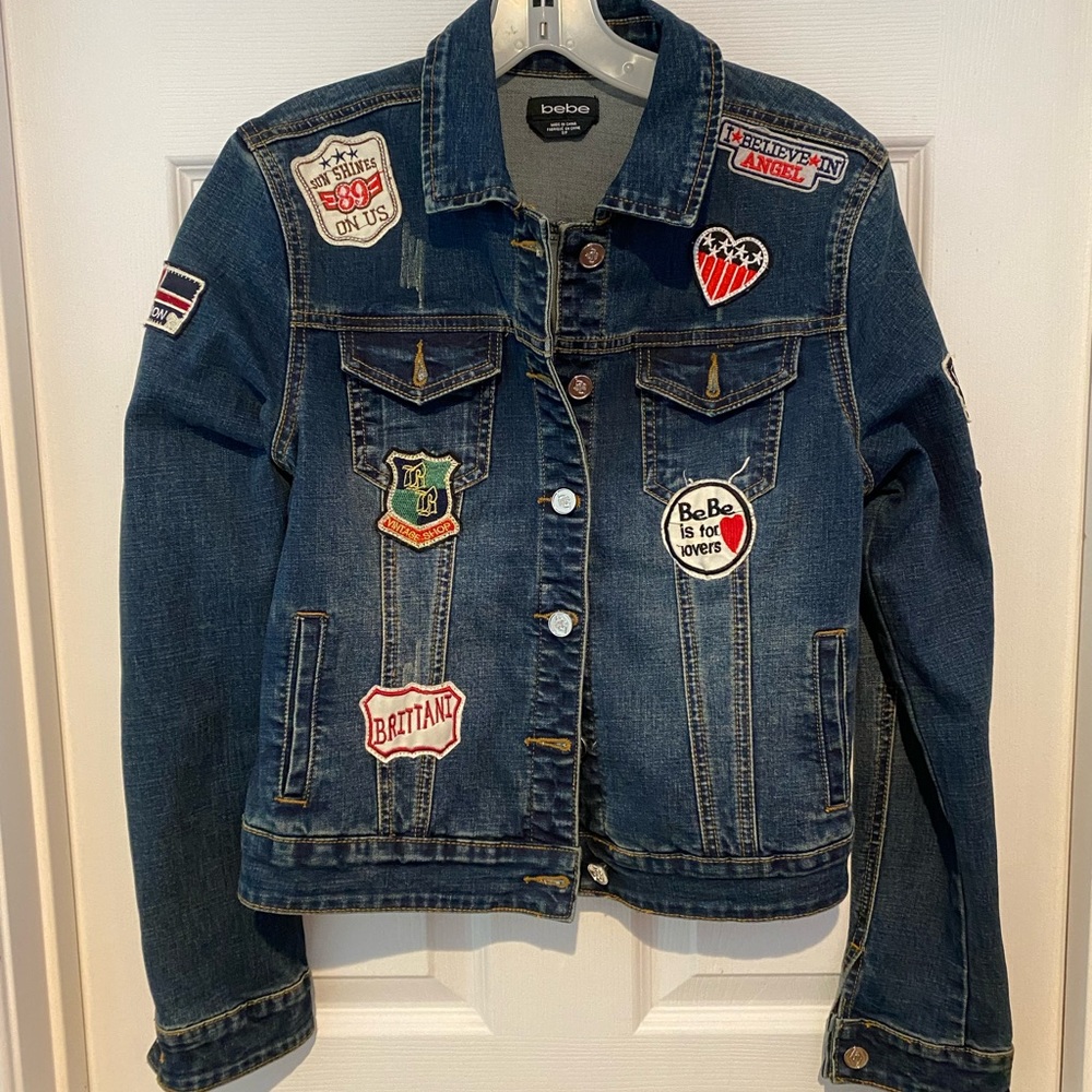 Bebe Patch Jean Jacket - image 1
